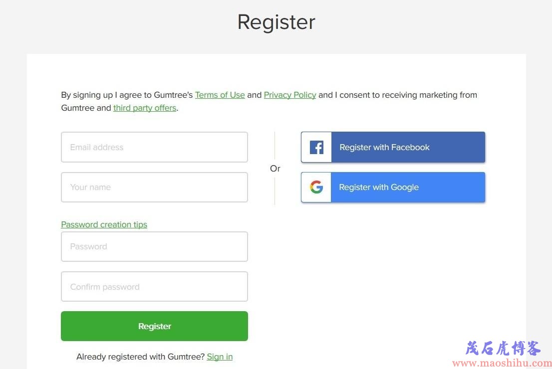 gumtree卖东西