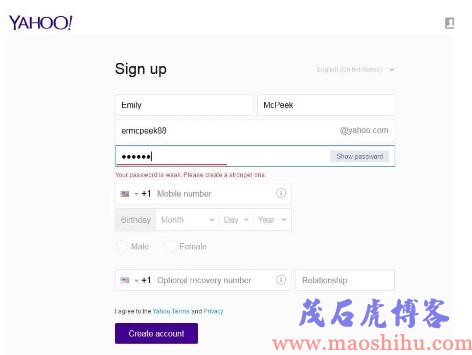 yahoo邮箱登录